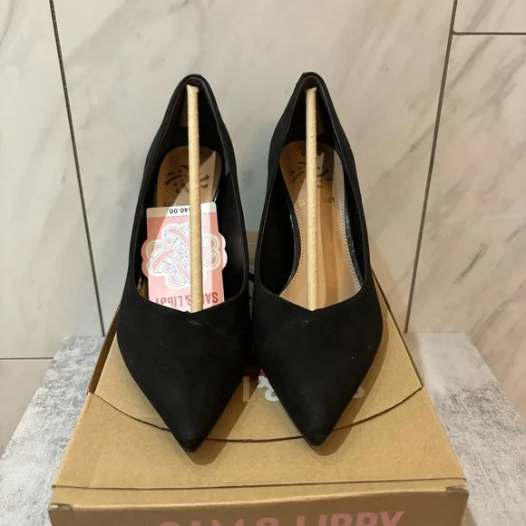 Sam & Libby Black Heels - Picture 1 of 6